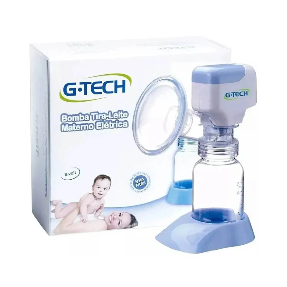 BOMBA TIRA LEITE G-TECH ELÉTRICA COMPACT BIVOLT — G-TECH | Farmácia Resyla