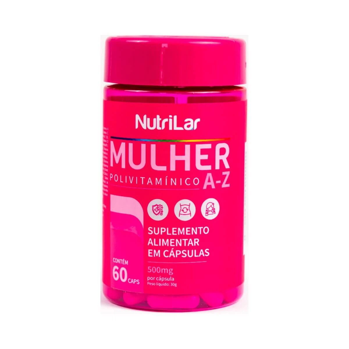 POLIVITAMÍNICO NUTRILAR MULHER 60 CÁPSULAS - FARMALAR — Farmalar Drogarias | Farmácia Resyla