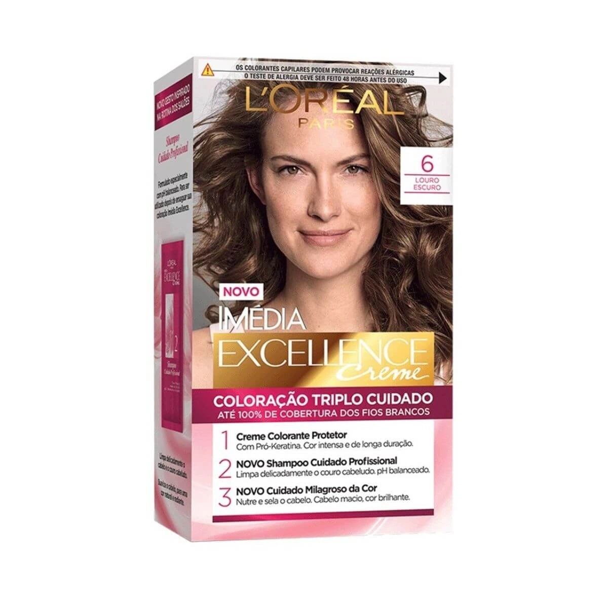 TINTA IMÉDIA EXCELLENCE 6.0 LOURO ESCURO — L'Oréal Paris Imédia Excellence | Farmácia Resyla