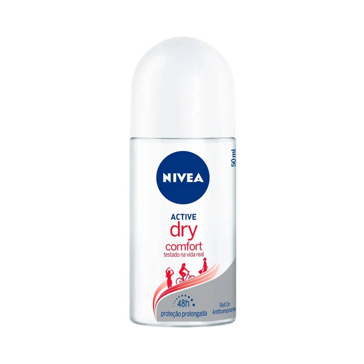 DESODORANTE ANTITRANSPIRANTE ROLLON NIVEA ACTIVE DRY COMFORT FEMININO 50ML — Nivea | Farmácia Resyla