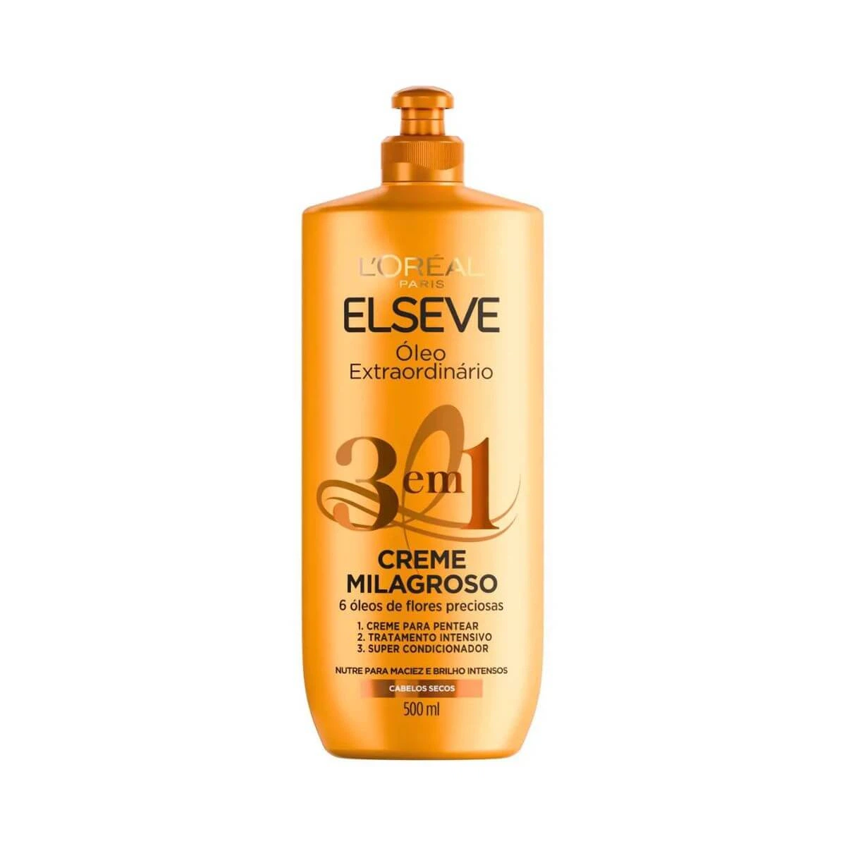 CREME MILAGROSO ELSEVE 3 EM 1 ÓLEO EXTRAORDINÁRIO 500ML — Elseve | Farmácia Resyla