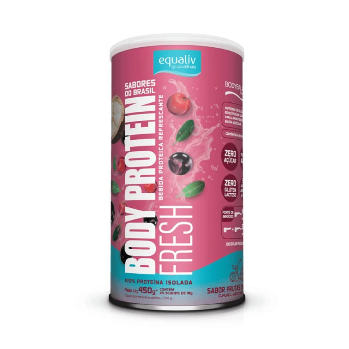 BODY PROTEIN FRESH SABORES DO BRASIL 450G - EQUALIV — Equaliv | Farmácia Resyla