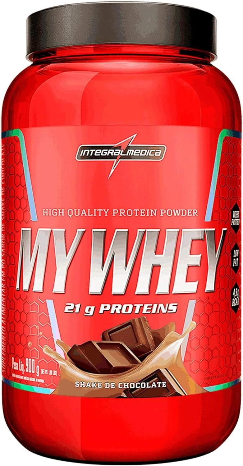 Integralmédica My Whey Proteína em Pó Sabor Chocolate – 21g de Proteína por Porção – Alta Concentração de BCAAs – Pote 900g — Integralmedica | Farmácia Resyla