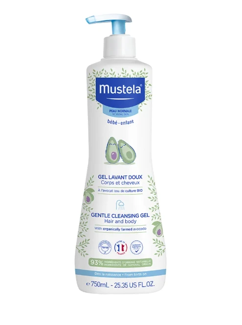 Gel Lavante Mustela Suave com Abacate Orgânico 750ml — Mustela | Farmácia Resyla