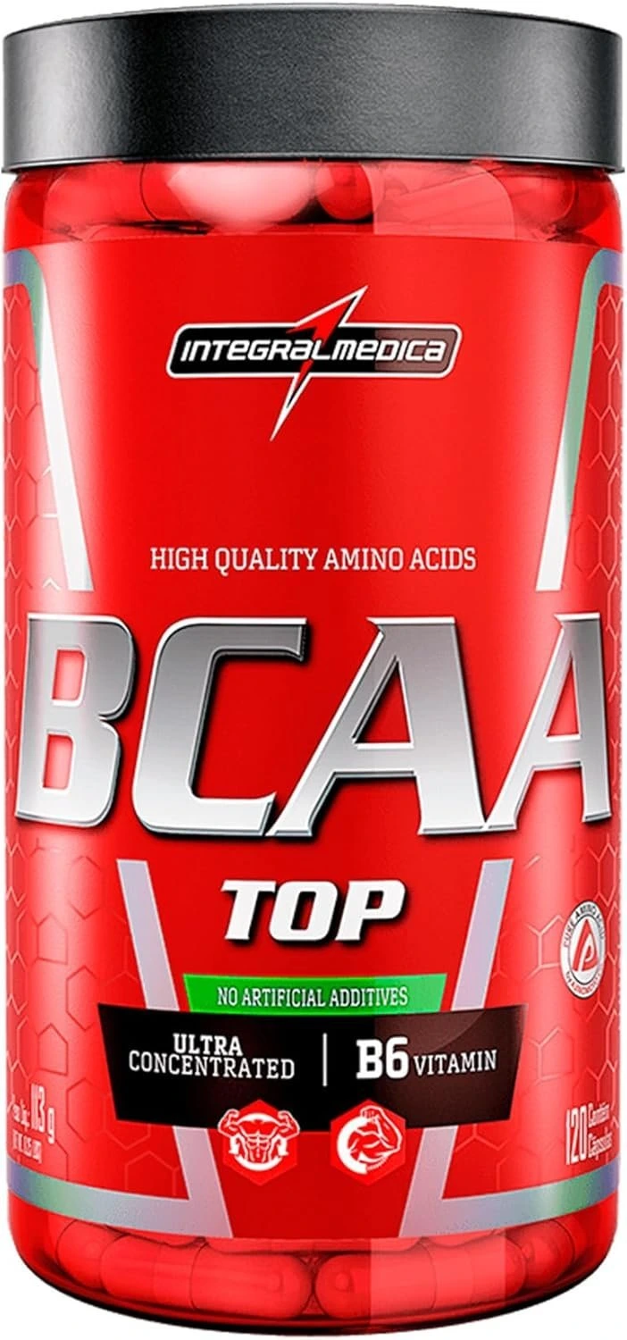 Aminoácidos Essenciais BCAA Top 120 Cáps – Para Recuperação e Desempenho – Integralmedica — Integralmedica | Farmácia Resyla