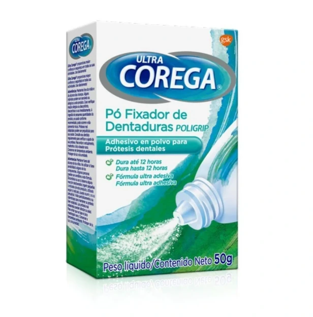 Fixador Corega Ultra em pó 50g — Corega | Farmácia Resyla