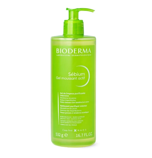 Gel de Limpeza Sébium Gel Moussant Actif 500ml — | Farmácia Resyla