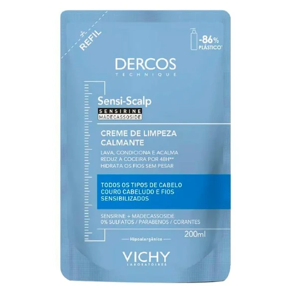 Creme de Limpeza Calmante Vichy Dercos Sensi Scalp Refil 200ml — Vichy | Farmácia Resyla