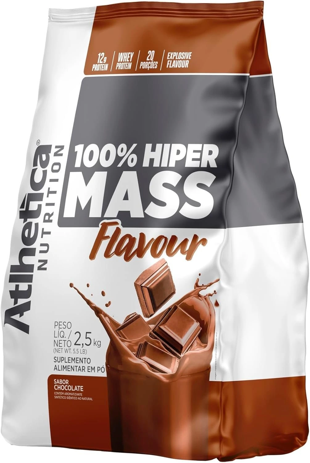 Atlhetica Nutrition 100% Hiper Mass Flavour, 2.5Kg, Chocolate — Atlhetica Nutrition | Farmácia Resyla