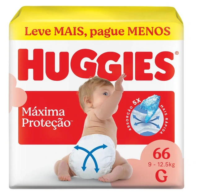 Fralda Huggies Supreme Care G com 66 Unidades — Huggies | Farmácia Resyla