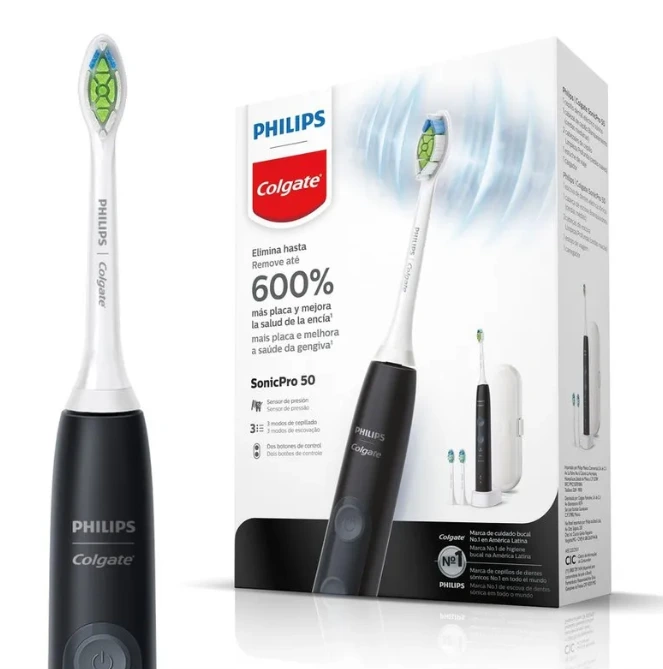 Escova de Dente Elétrica Philips Colgate SonicPro 50 — Colgate | Farmácia Resyla