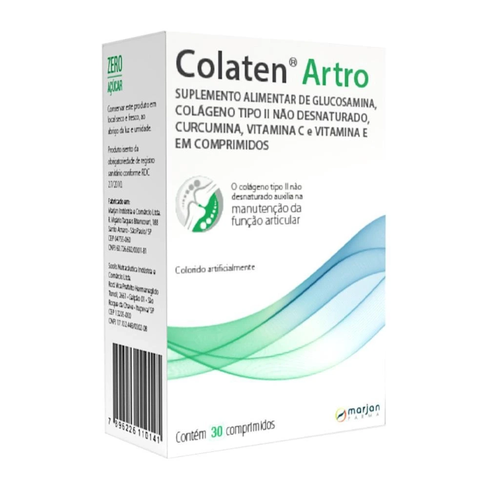 Colaten artro com 30 comprimidos — | Farmácia Resyla