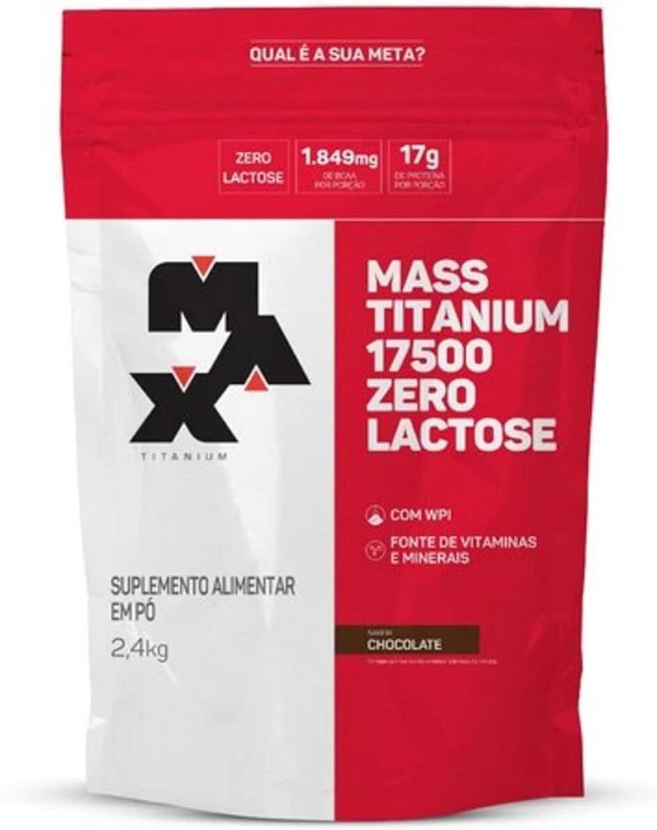 Mass Titanium Zero Lactose (2,4Kg) – Chocolate – Max Titanium — Max Titanium | Farmácia Resyla