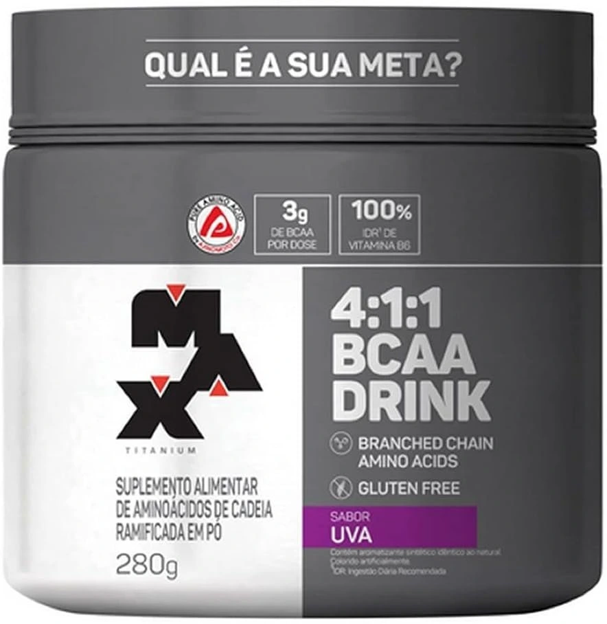 Max Titanium Bcaa 4: 1: 1 – 280G Drink Uva — Max Titanium | Farmácia Resyla
