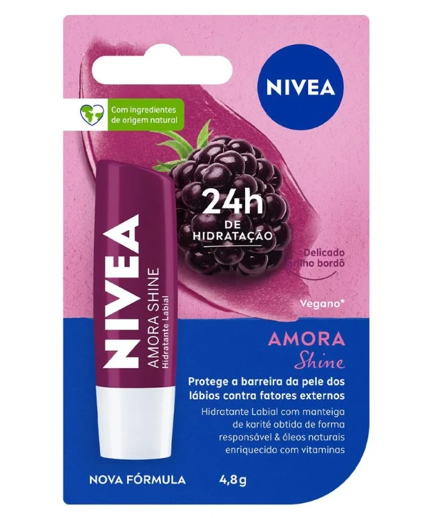 Hidratante Labial Nivea Amora Shine 48g — Nivea | Farmácia Resyla