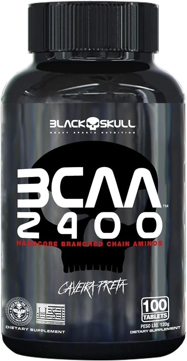 Bcaa 2400 – 100 Tabletes – Black Skull, Black Skull — Black Skull | Farmácia Resyla