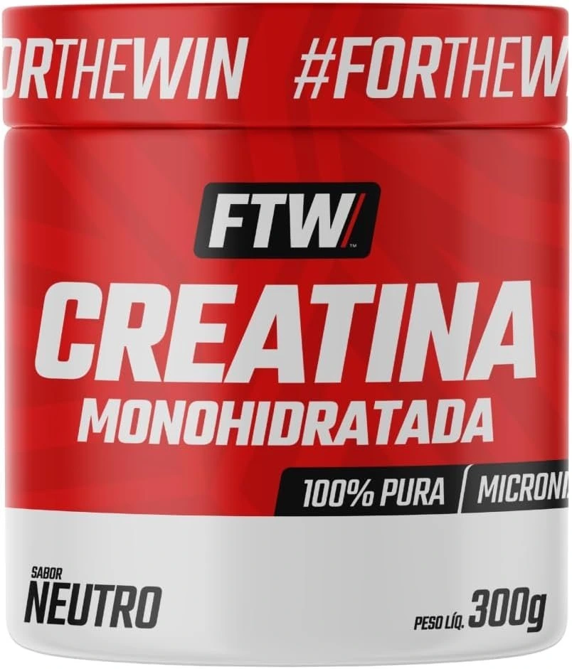 FTW Creatina Monohidratada 100% Pura – Explosão de Energia, Força e Resistência – Absorção Rápida para Ganho de Massa e Performance – Pote 300g — Creatina | Farmácia Resyla