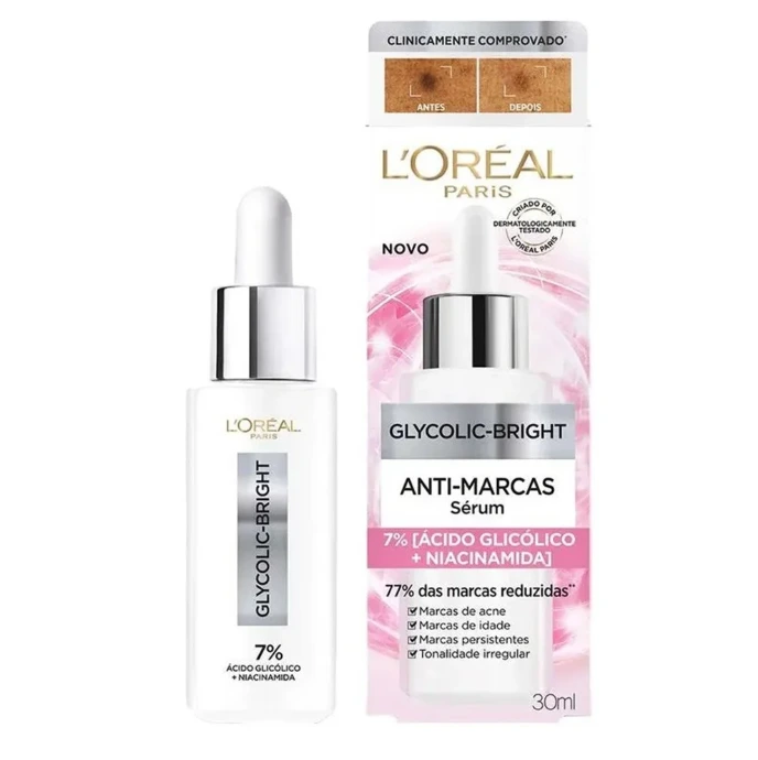 Sérum Facial Anti-Marcas L’oréal Paris Glycolic Bright 30ml — | Farmácia Resyla