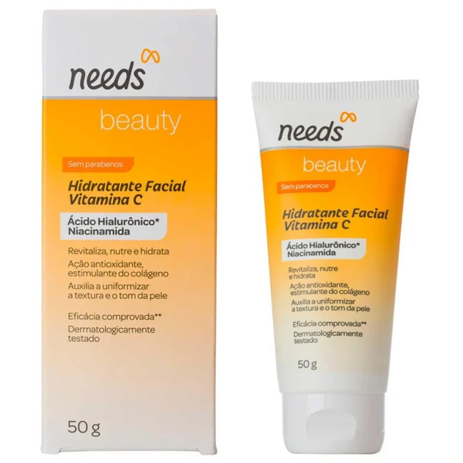 Hidratante Facial Needs Beauty Vitamina C 50g — Needs | Farmácia Resyla