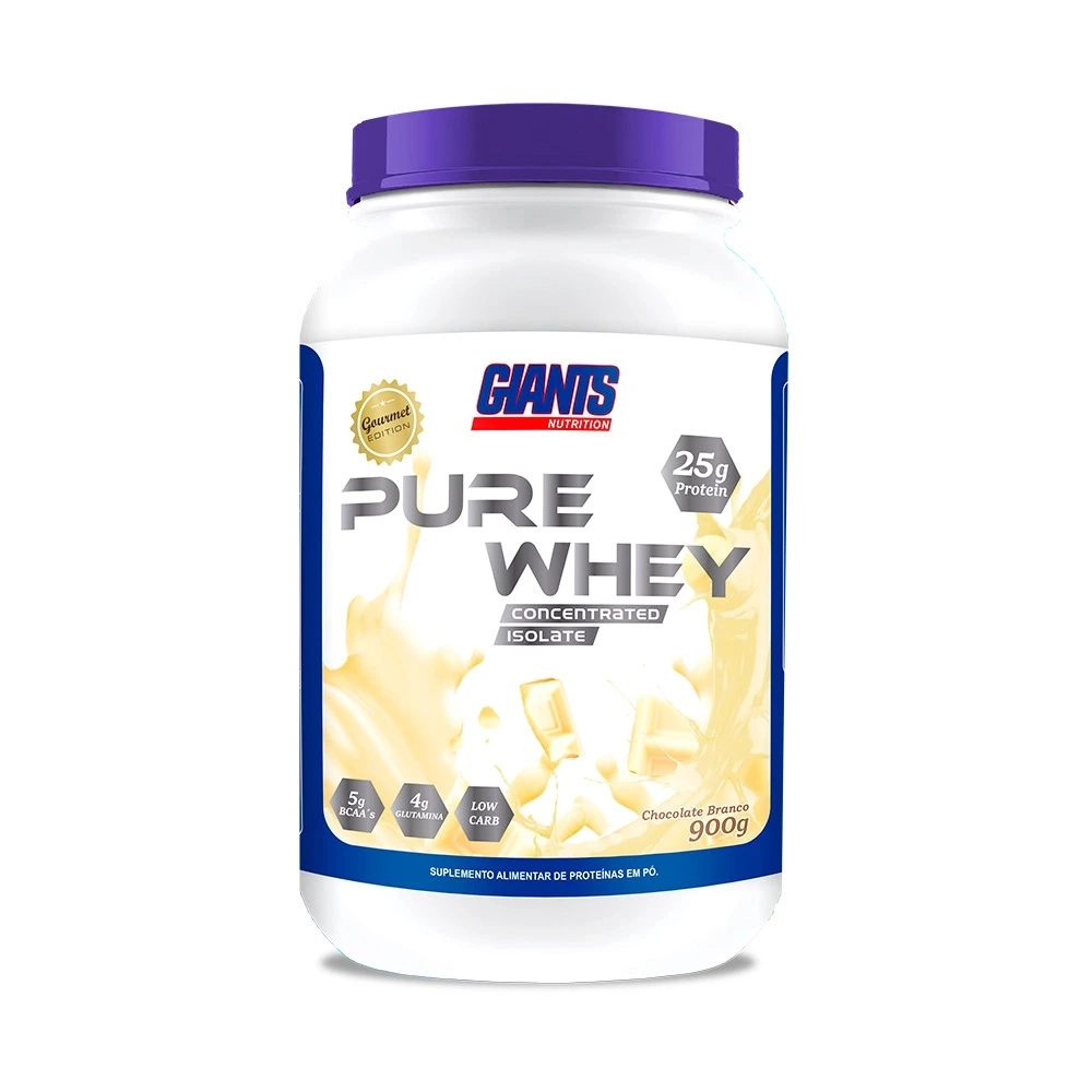 Pure Whey Gourmet Edition 900G Chocolate Branco Giants Nutrition — | Farmácia Resyla