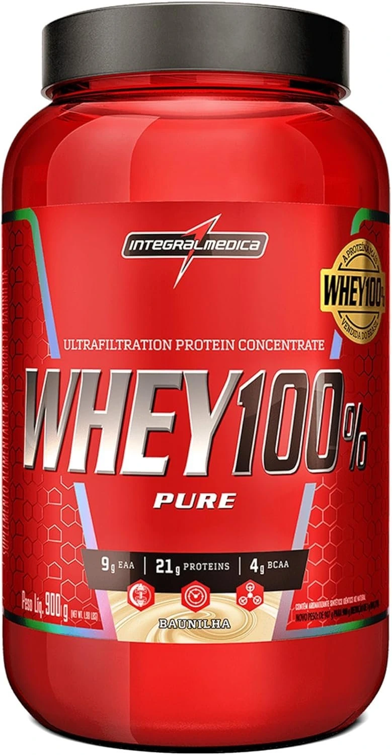 Proteína Concentrada IntegralmedicaWhey 100% Pure Baunilha 900g Pote — | Farmácia Resyla