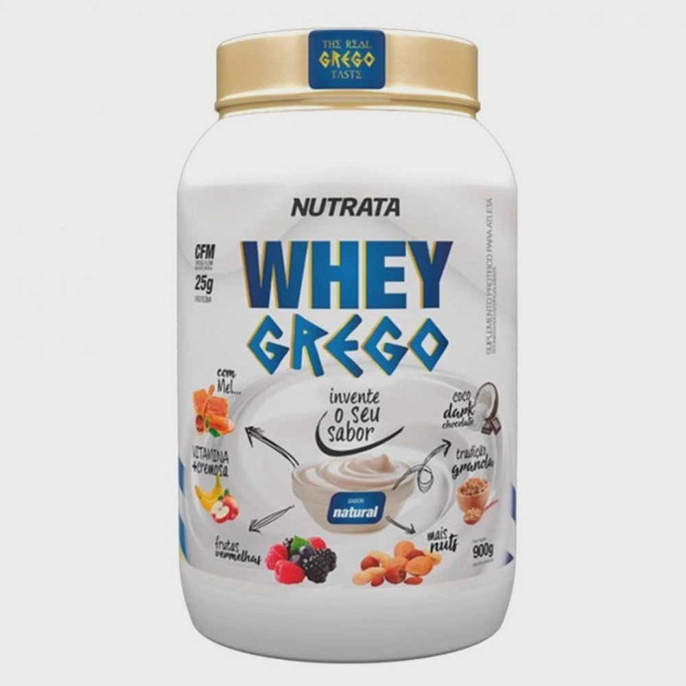 Whey Grego 900gr – Nutrata (Morango com Chantilly) — Nutrata | Farmácia Resyla