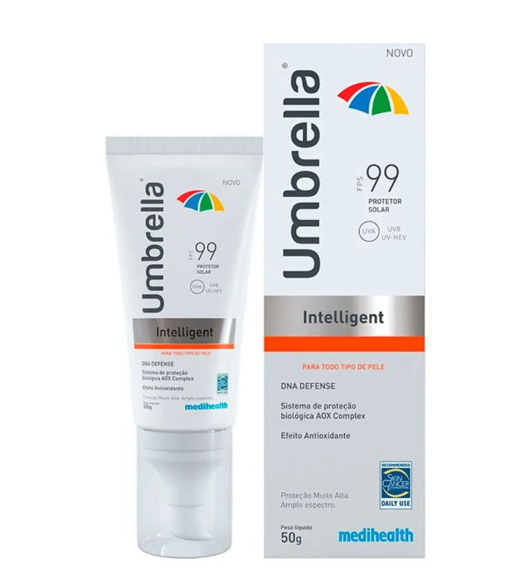 Protetor Solar Facial Umbrella Intelligent FPS99+ 50g — | Farmácia Resyla