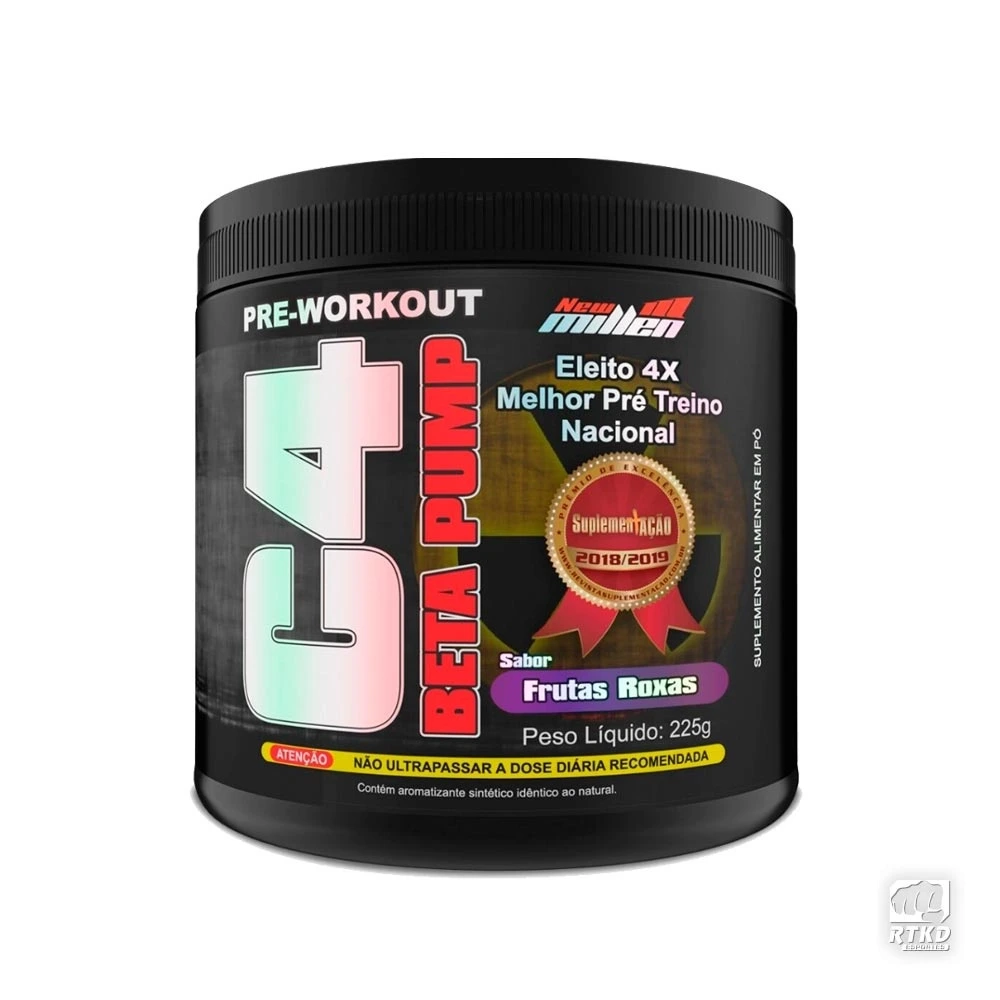 C4 Beta Pump Extreme Pre Workout 225g – New Millen (Frutas Roxas — New Millen | Farmácia Resyla