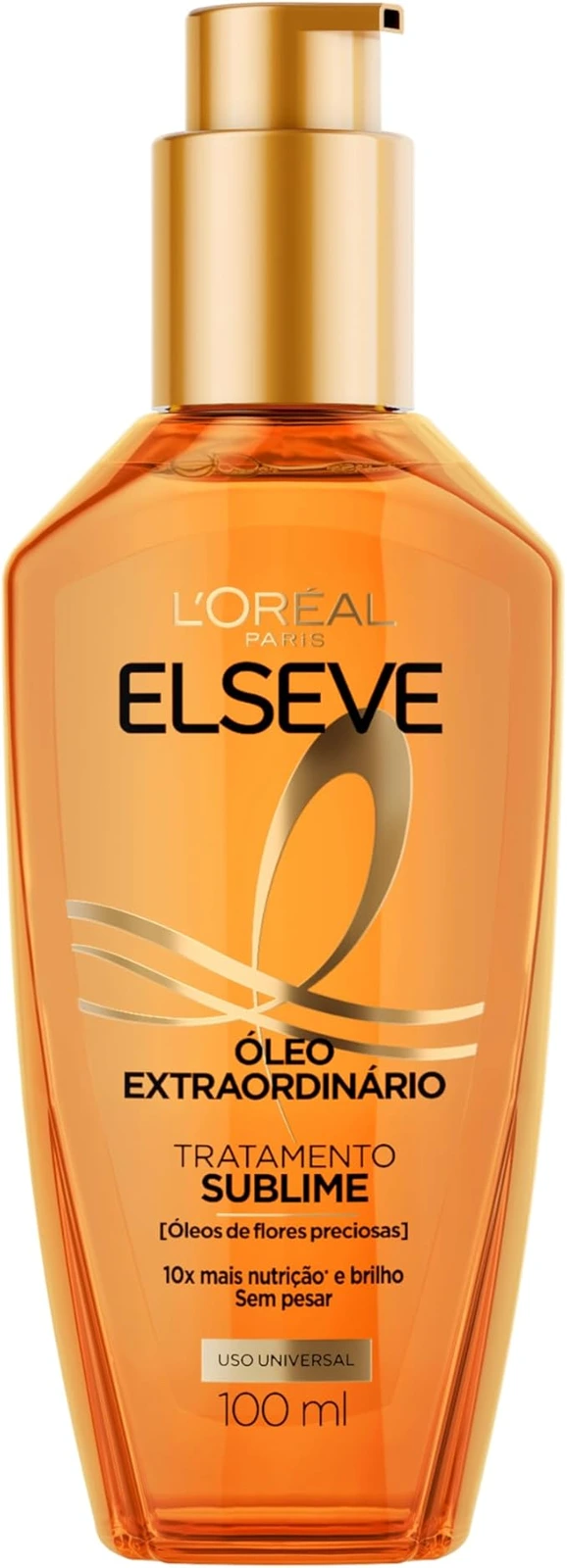 L’Oréal Paris Elseve Óleo Extraordinário Nutrição 100ml – Finalizador Capilar com Proteção Térmica e Anti-Frizz — L'Oréal Paris | Farmácia Resyla