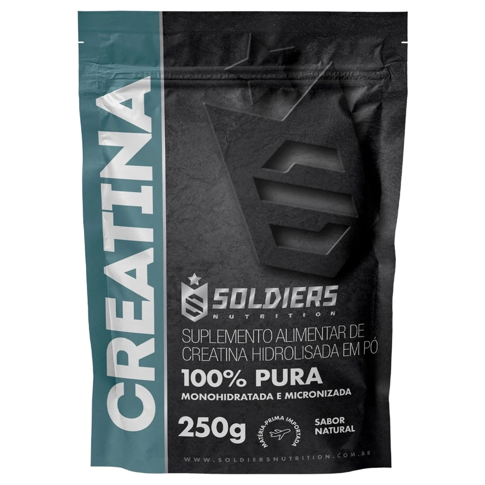 Creatina Monohidratada 250g – 100% Pura Importada – Soldiers Nutrition — Soldiers Nutrition | Farmácia Resyla