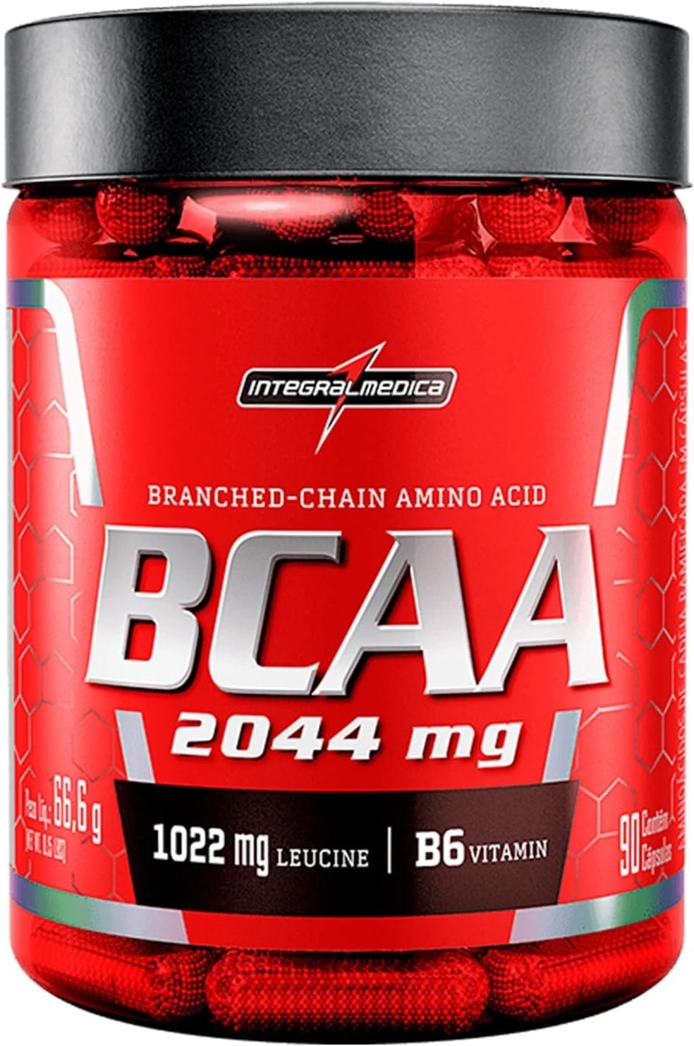 Aminoácidos Essenciais BCAA 2044mg 90 cápsulas – Para Energia e Desempenho – Integralmedica — Integralmedica | Farmácia Resyla