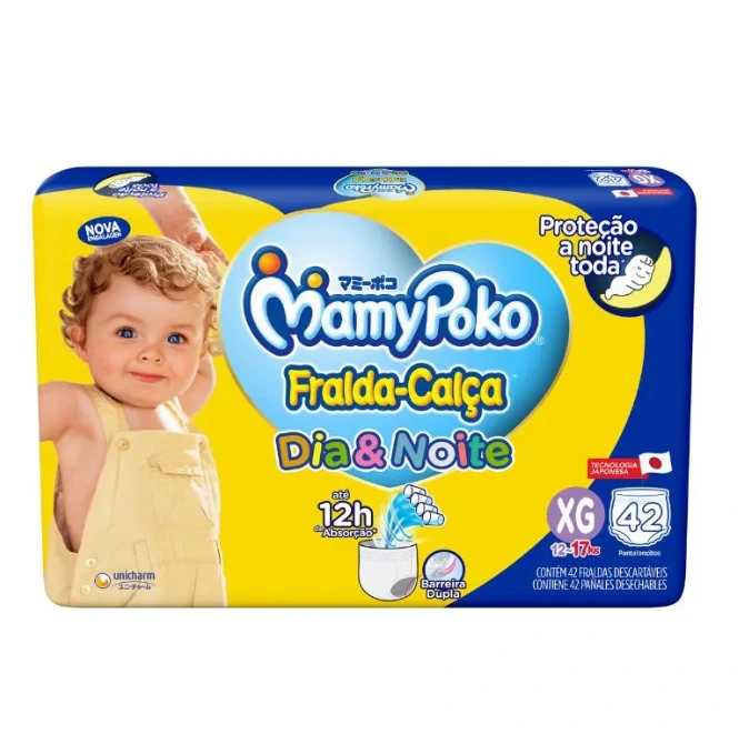 Fralda calça MamyPoko Dia & Noite XG 42 Unidades — Mamypoko | Farmácia Resyla