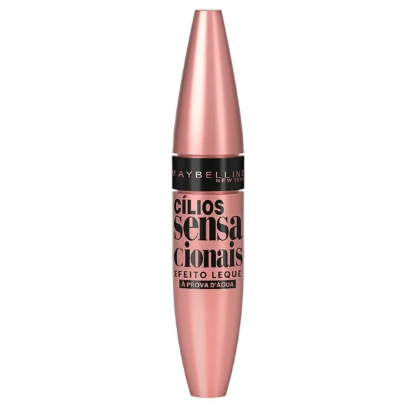 Máscara para Cílios Maybelline Sensacionais Efeito Leque À Prova D’água Preto 9ml — | Farmácia Resyla