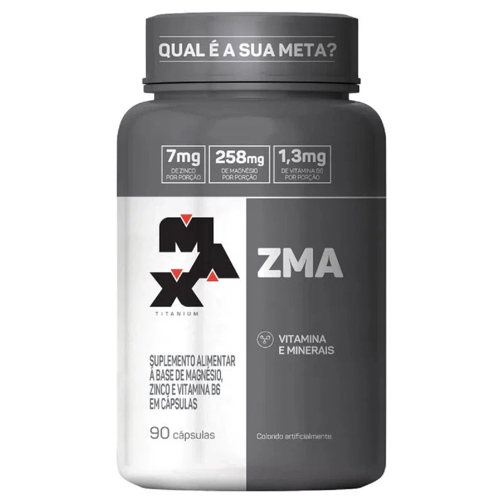 Zma Pote Com 90 Capsulas Max Titanium 7mg Zinco Magnésio — Max Titanium | Farmácia Resyla