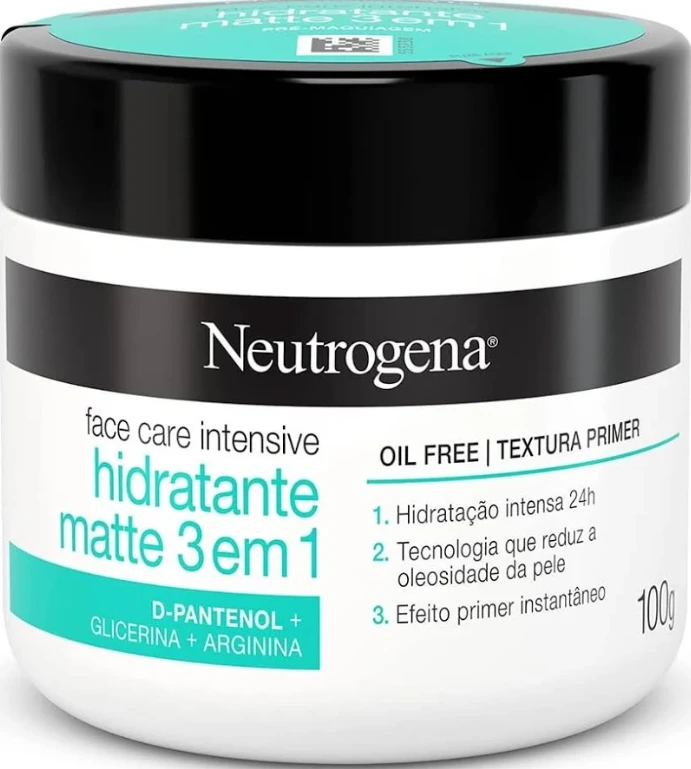 Hidratante Facial Neutrogena Face Care Intensive 3 em 1 com 100g — Neutrogena | Farmácia Resyla