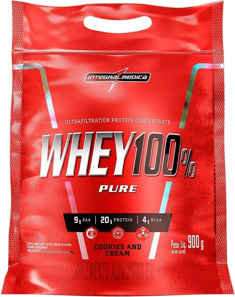 Whey 100% Pure 900g Refil Integralmedica — Integralmedica | Farmácia Resyla