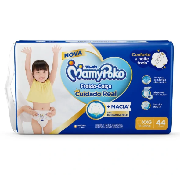 Fralda Calça MamyPoko Premium Seca Xxg 44 Unidades — Mamypoko | Farmácia Resyla