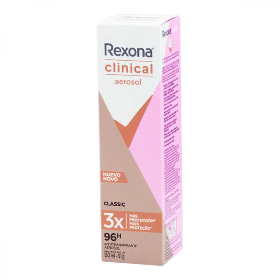 Desodorante Feminino Rexona Clinical Classic 150ml — Rexona | Farmácia Resyla