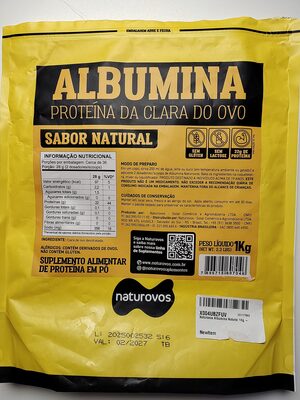 Naturovos Albumina Proteína da Clara do Ovo — | Farmácia Resyla