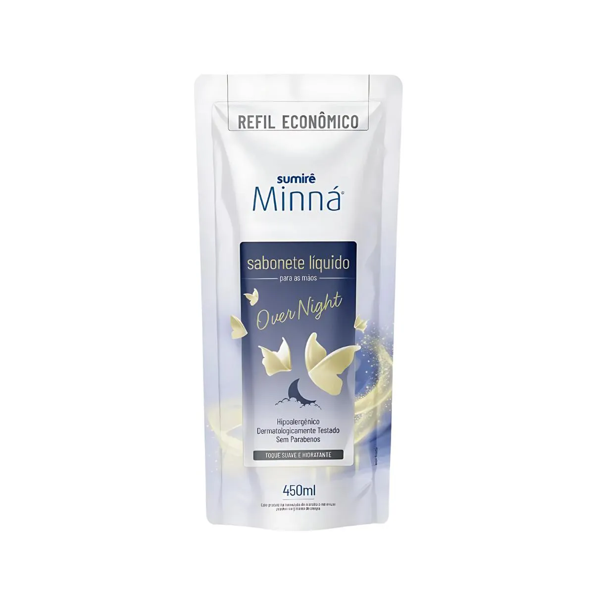 Sabonete Líquida Minná Mãos Sache Over Nigth 450ml — | Farmácia Resyla