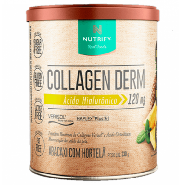 Colágeno Collagen Derm Nutrify sabor Abacaxi com Hortelã 300g — | Farmácia Resyla