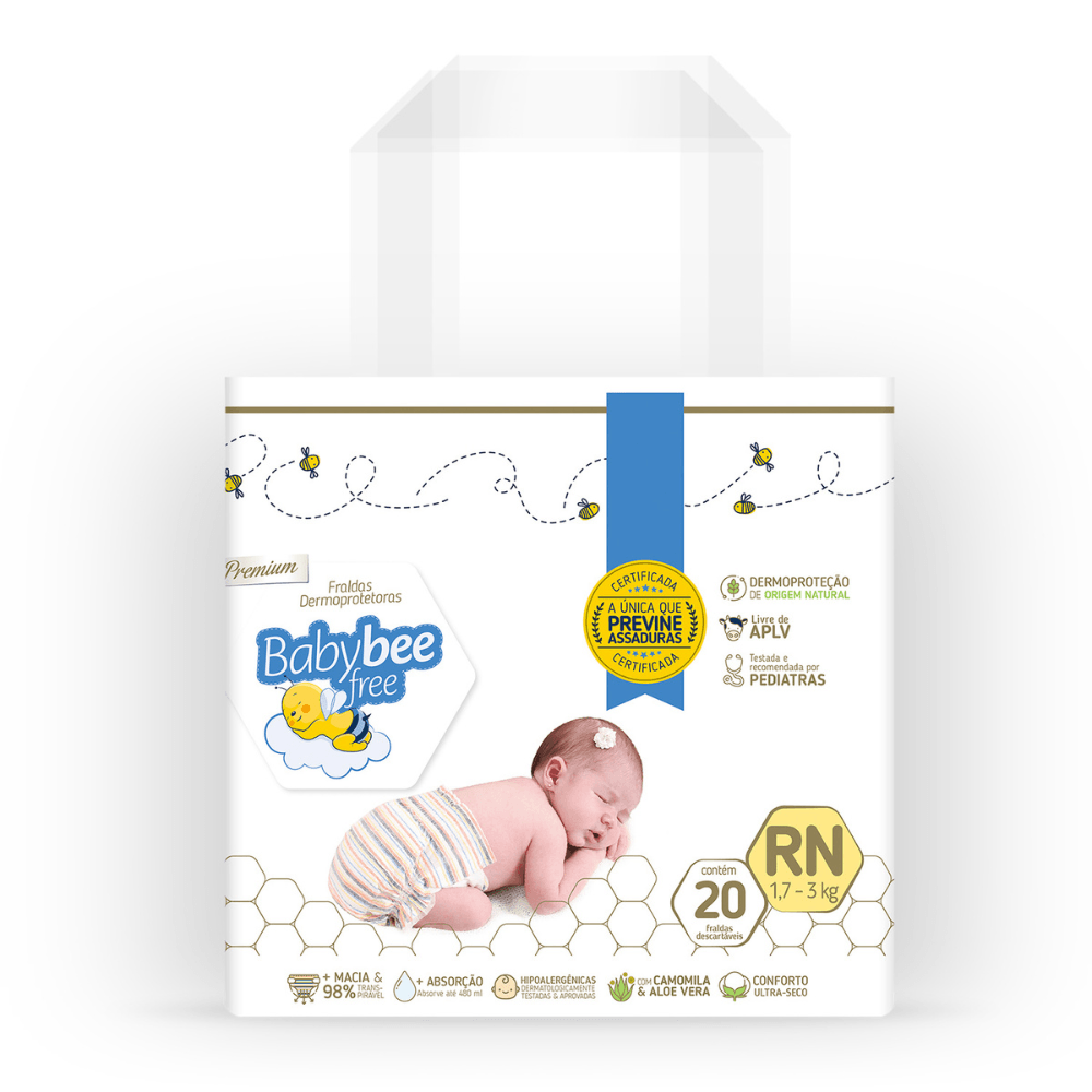 Fralda Baby Bee Free Dermoprotetora Rn Com 20 Unidades — | Farmácia Resyla