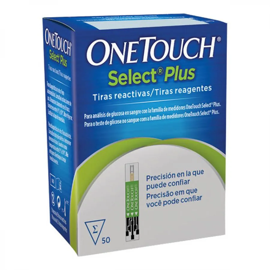 Onetouch Select Plus 50 Tiras Teste — | Farmácia Resyla
