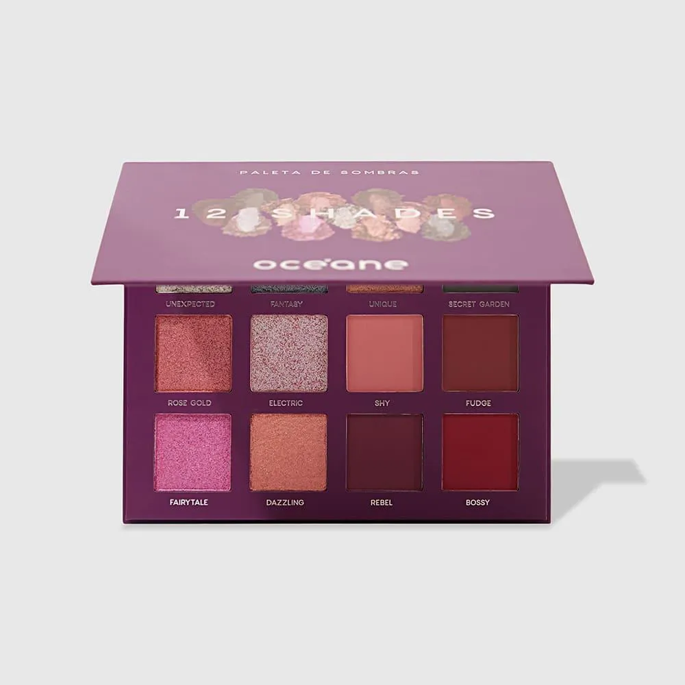 Paleta de Sombras - 12 Shades Océane Purple 26,5g — Océane | Farmácia Resyla