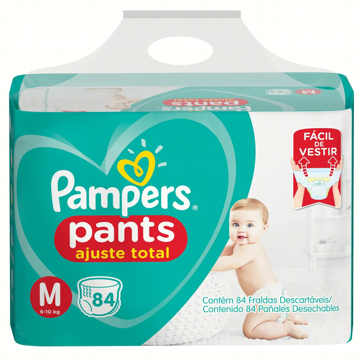 Fralda Pampers Pants Com 84 Tamanho M — Pampers | Farmácia Resyla