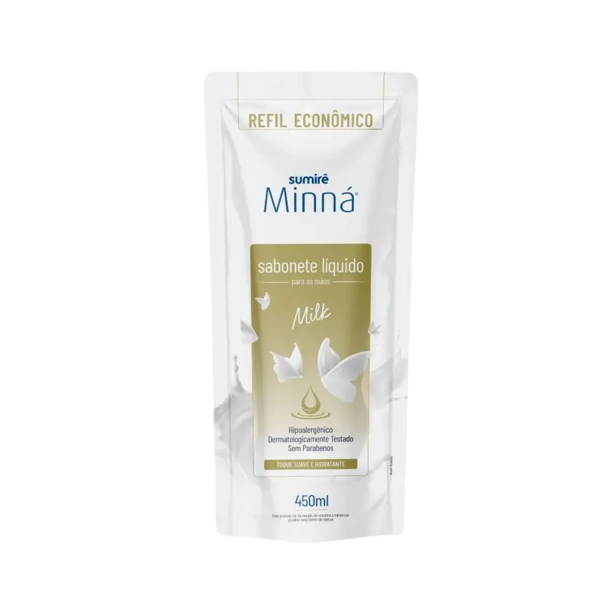 Sabonete Líquido Minná Mãos Sache Milk 450ml — | Farmácia Resyla