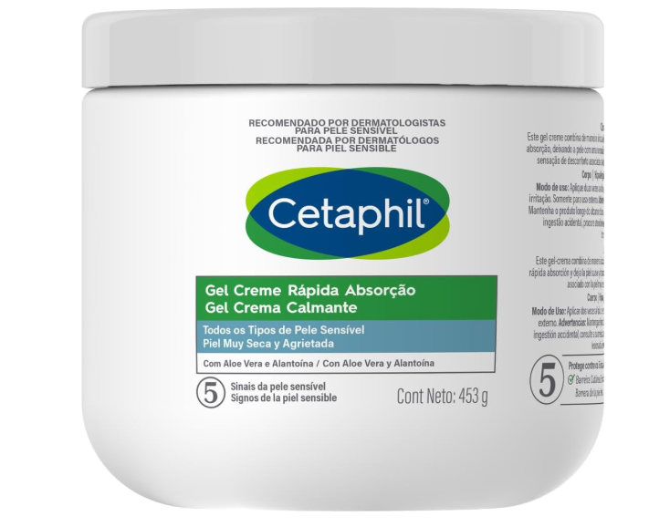 Gel Creme Rápida Absorção com Aloe Vera Cetaphil 453g — Cetaphil | Farmácia Resyla