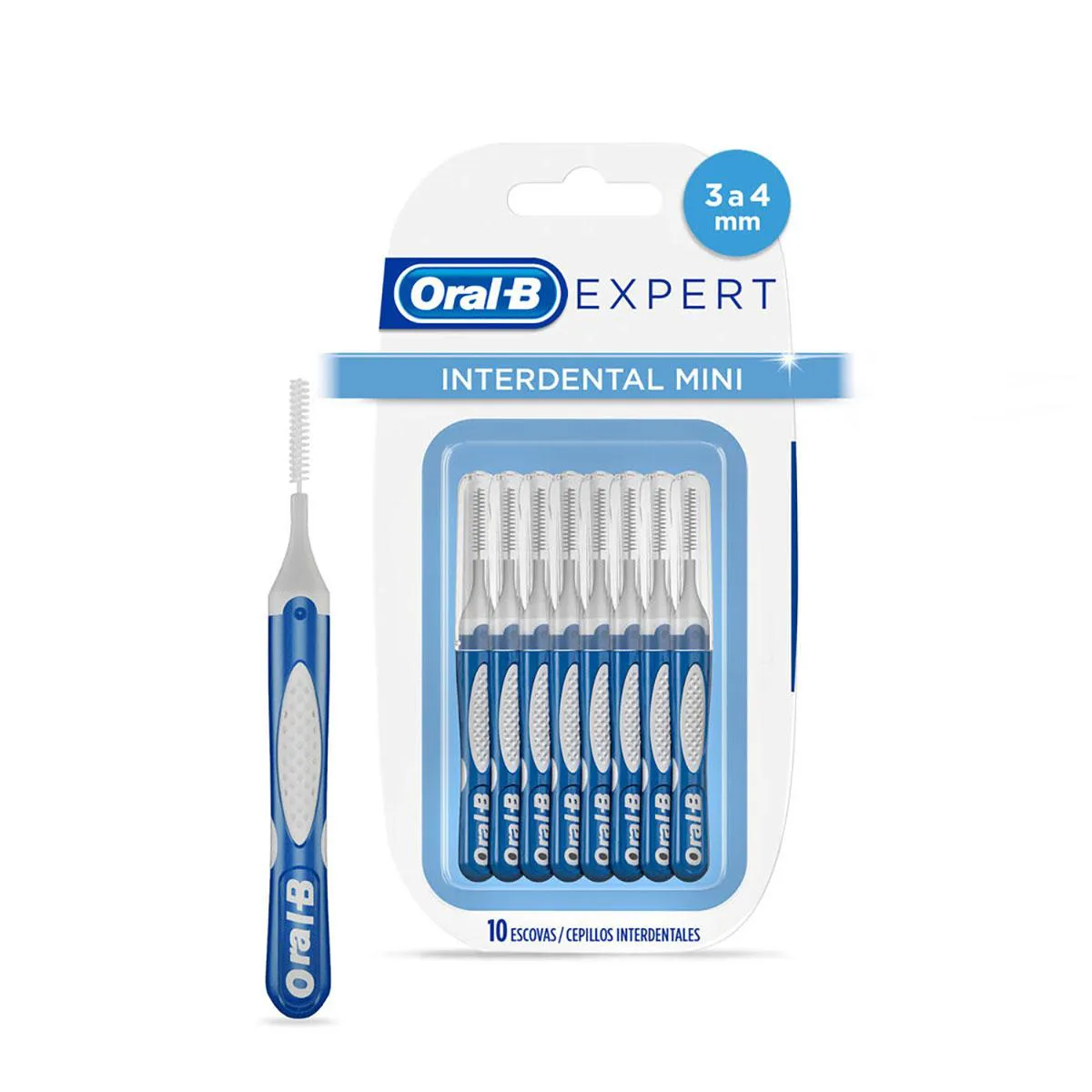 Escova de Dente Interdental Oral-B Expert Mini 3 a 4mm com 10 unidades — Oral-B | Farmácia Resyla