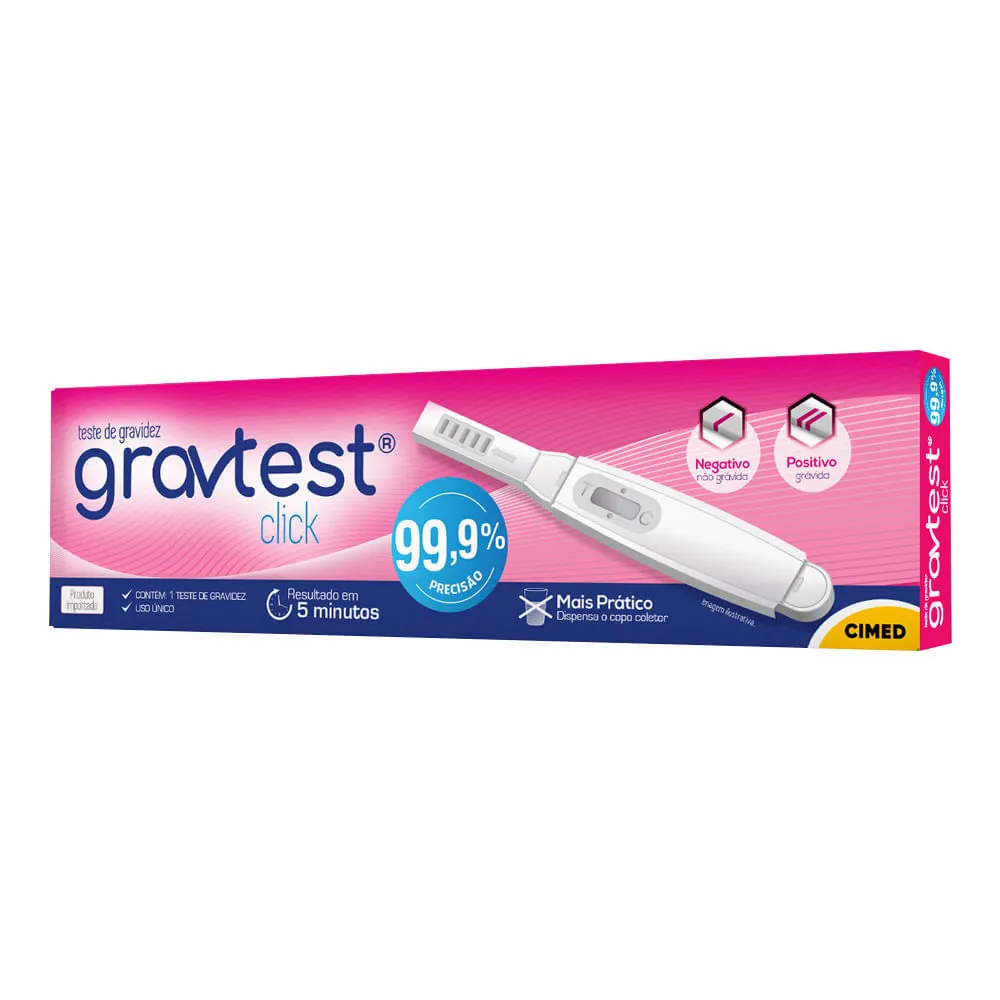 Teste De Gravidez Grav Test Click — | Farmácia Resyla