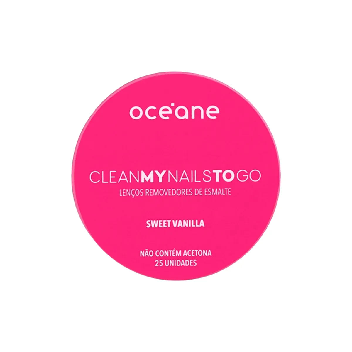 Lenços Removedores de Esmalte Océane Clean My Nails To Go Sweet Vanilla 25 unidades — Océane | Farmácia Resyla